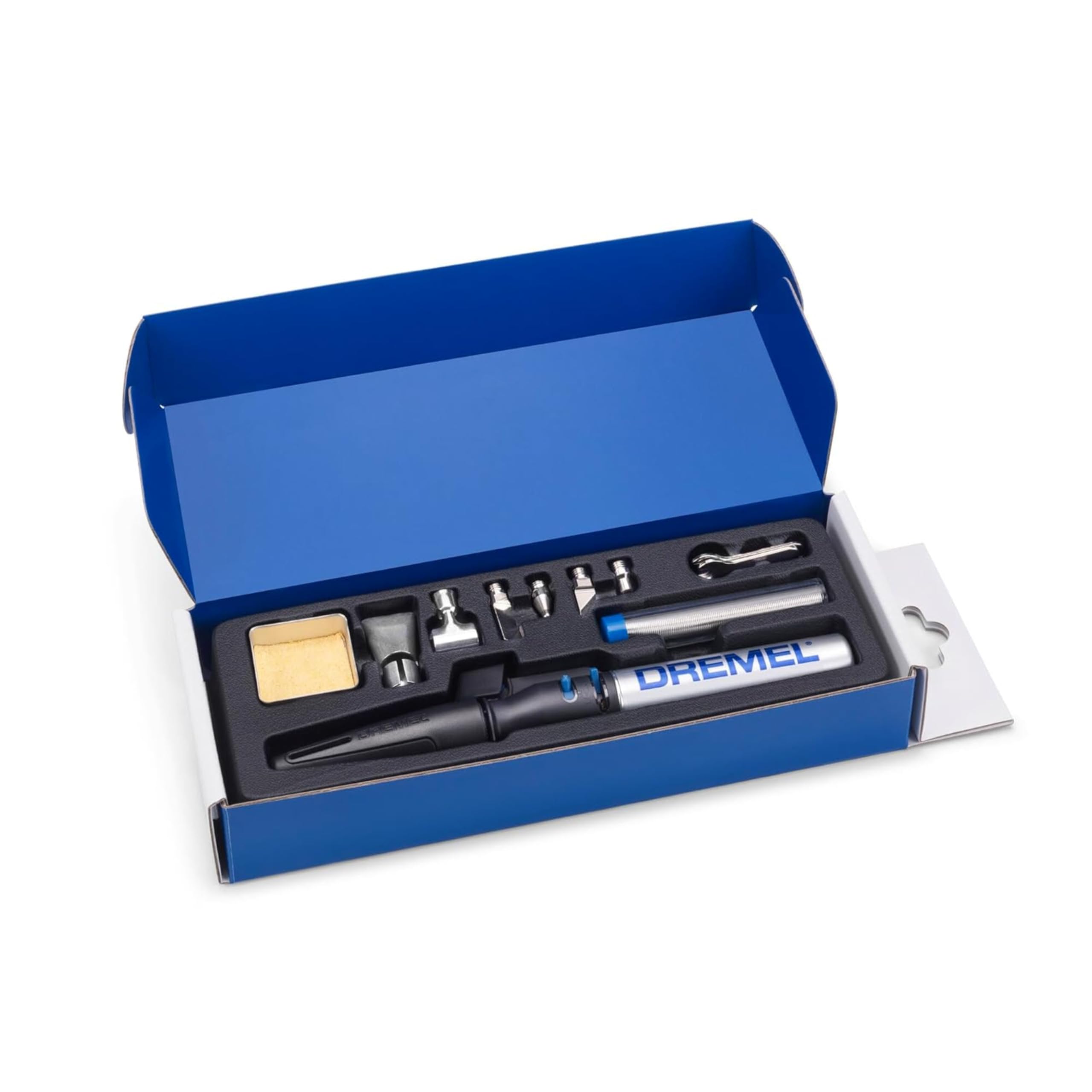 Dremel Versatip 2000 - Soldador sin cables, kit de soldadura de gas butano con 7 puntas intercambiables para quemado de madera, pirograbado, fabricación de joyas, artes y manualidades