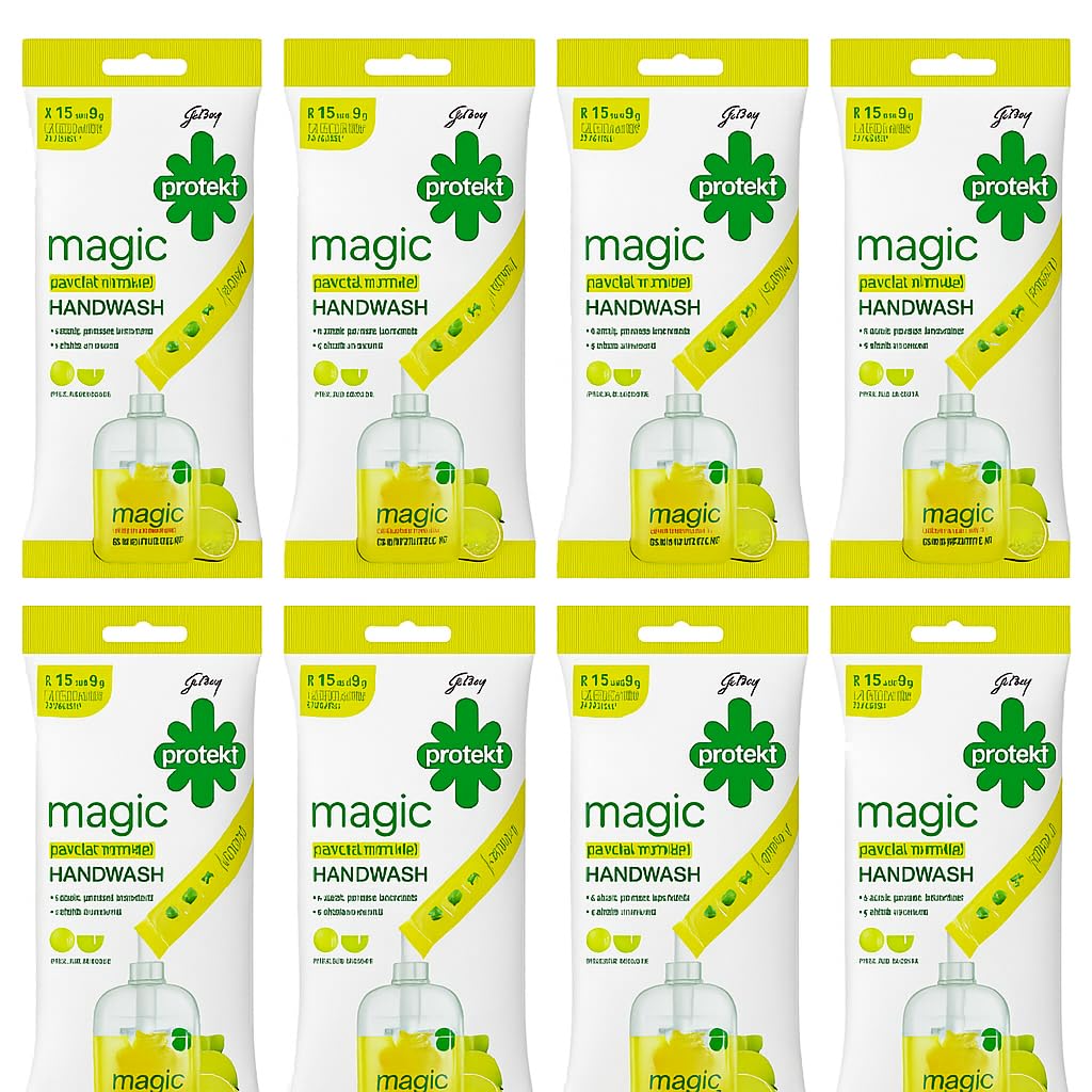 Godrej Magic Power To Liquid Handwash With Refill - 9g (Lime & Aloe Vera) - Pack of 12-image-23