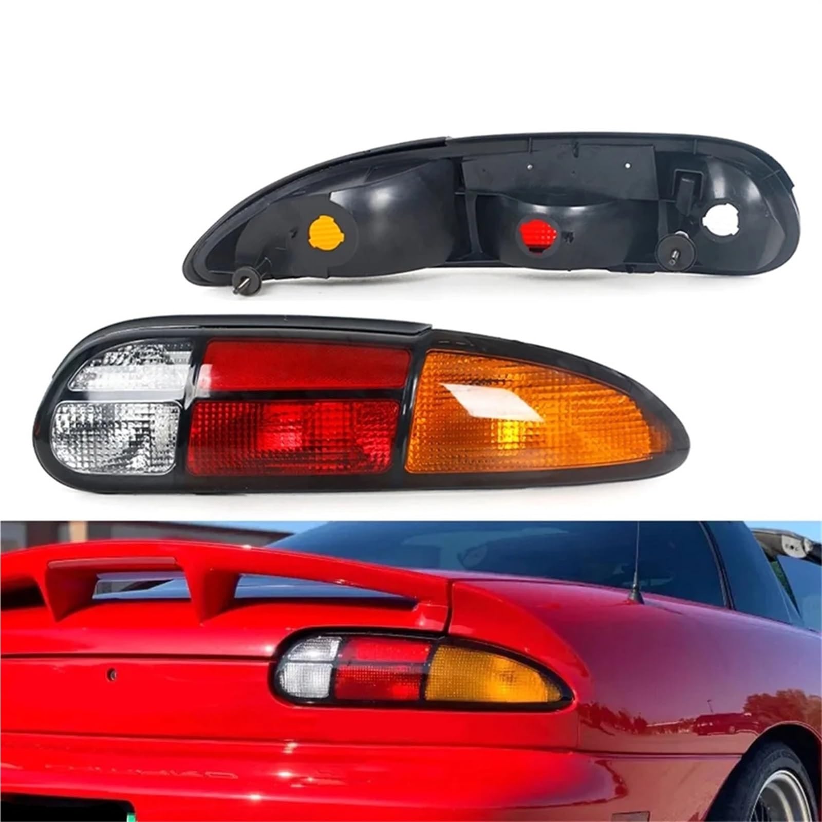 SKINII Intermitentes Laterales LED Conjunto De Luces Traseras De Coche para Chevy para Camaro 1993-2002 Luces Señal Giro Traseras Luz Freno Marcha Atrás 5976520