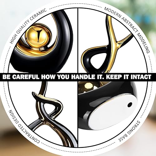 Miniatura 3 de 2 piezas de decoración moderna de cerámica para habitación decoración de mesa de mesa de cerámica para decoración de mesa de centro de mesa de