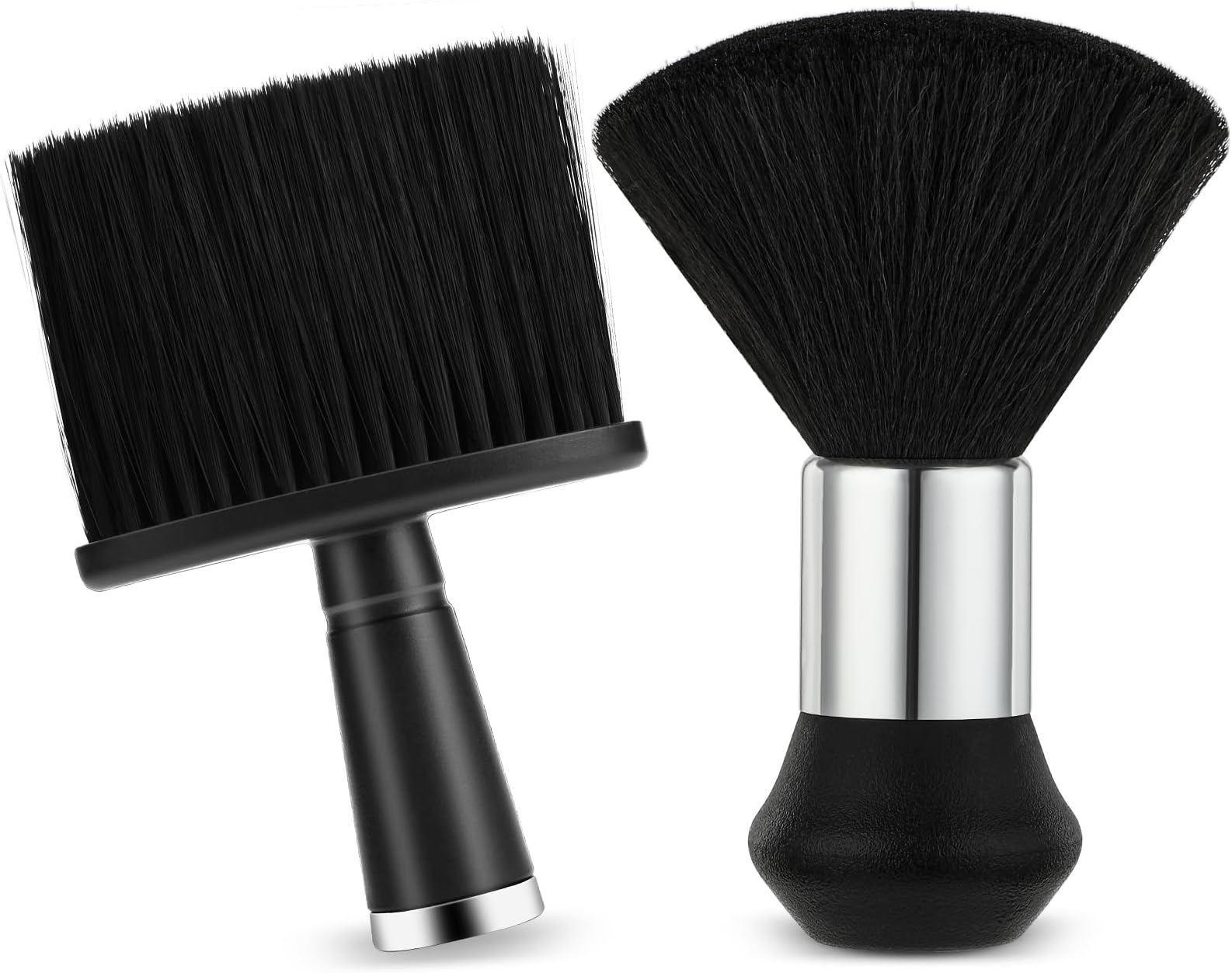 2 Pcs Neck Duster Barber Brush Professional Barbers Accessories Hair Brushes Cleaner Soft Barber Cleaning Brush Neck Brushes for Salon Home Use Salon Brushing off Around Neckline and Ears After Haircu