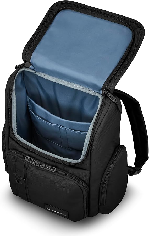 High Sierra Lineage Flap Backpack- Black
