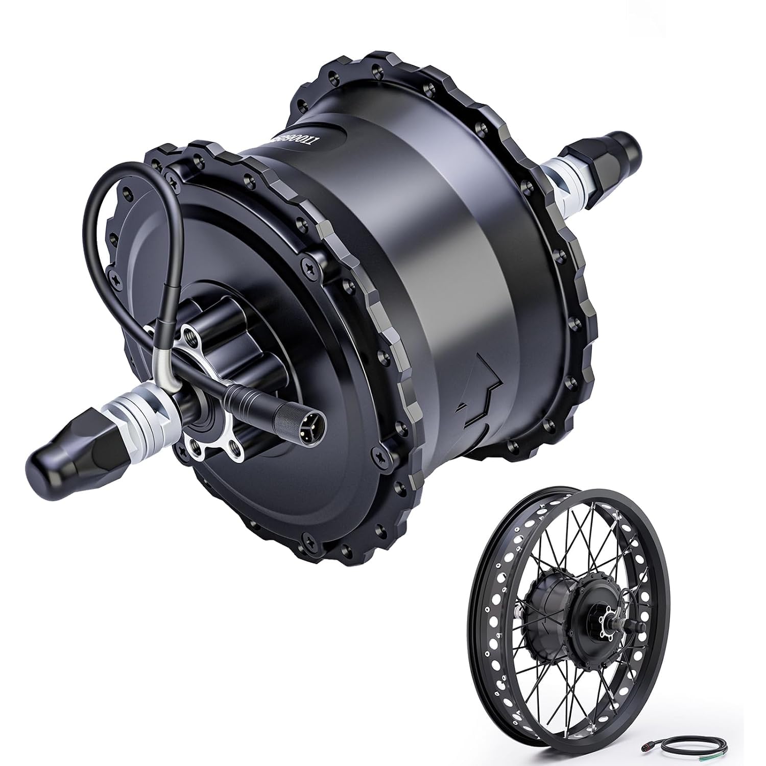 1500W 48V E-Bike Hub Motor 95N·m Rear 4.0" Fat Tire 170mm Dropout