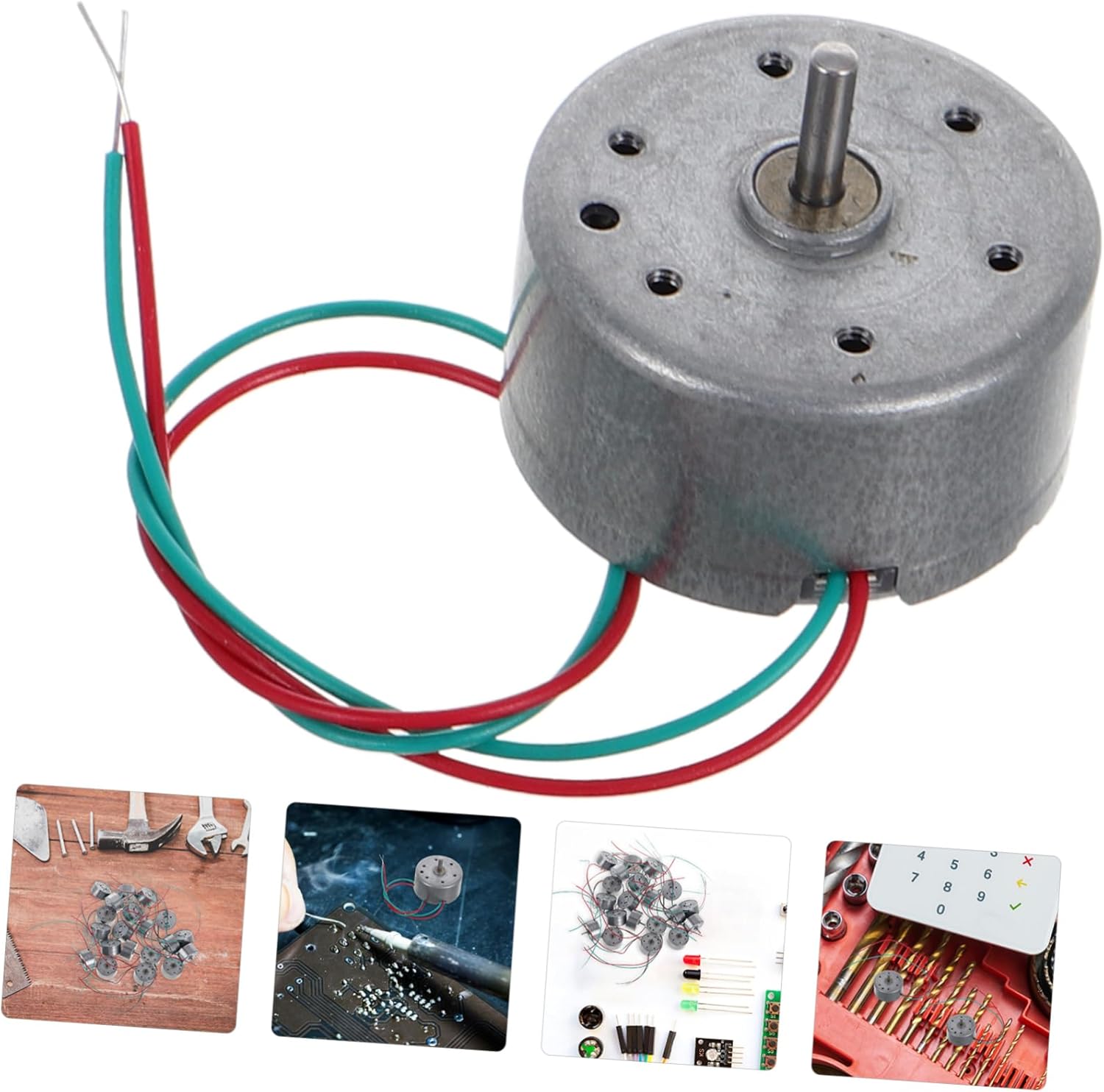 ibasenice 20pcs Solar Motor Kit for DIY Science Projects Electric Motor for Model Airplane Easy Installation and Crafts