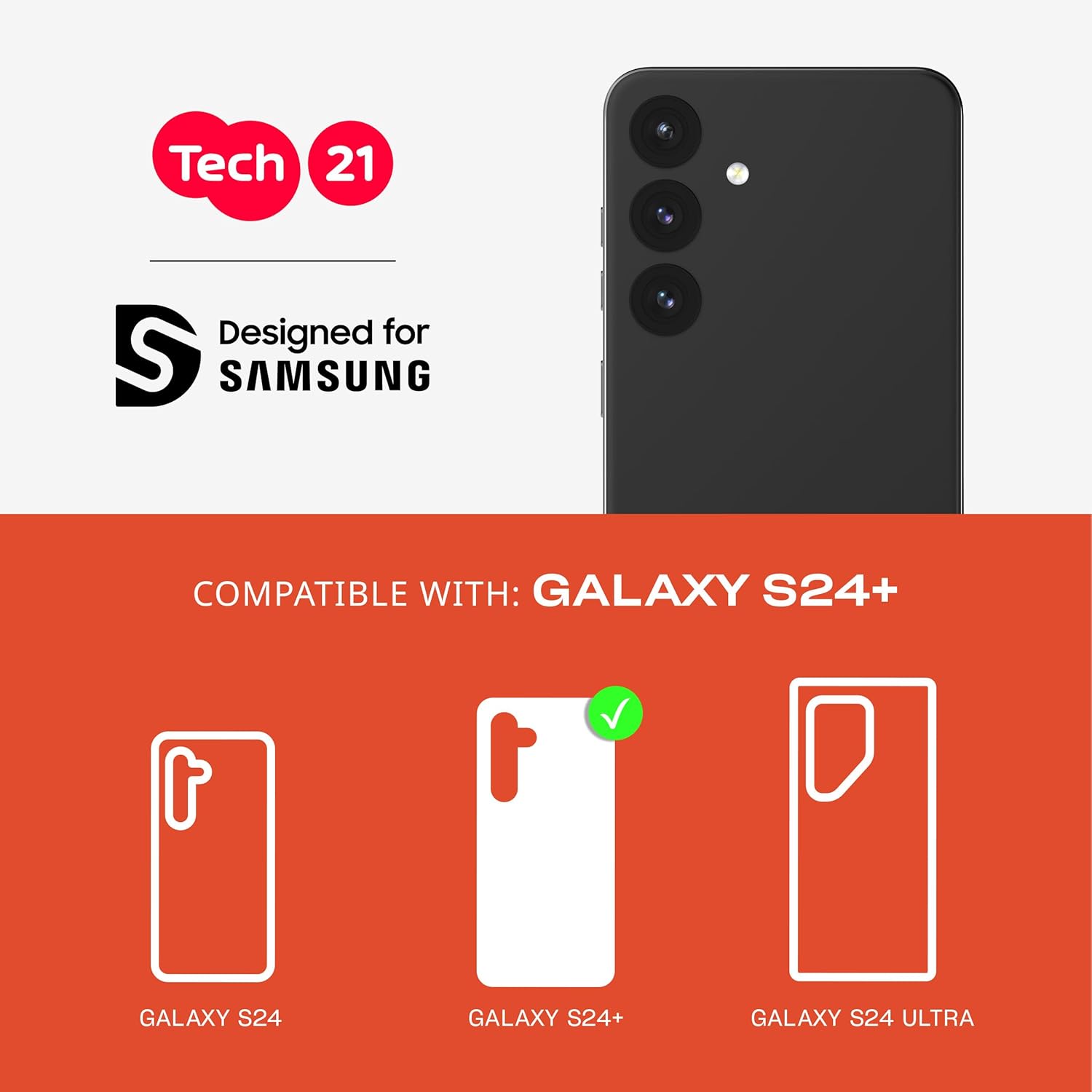 Tech21 Evo Pro for Samsung S24+ - Black