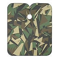 Vista 15 de Blueangle Capa de peluquería de camuflaje negro para corte de cabello para hombre, capa impermeable de peluquería, 65 x 55 pulgadas