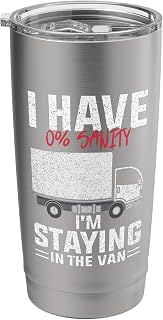 Funny I'm Staying In Tha Van Phasmophobia man women Stainless Steel Insulated Tumbler