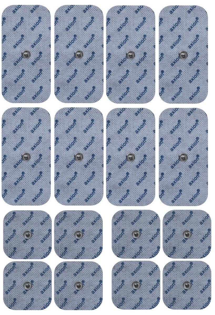 16 x axion Mixed Electrodes | Compatible with Beurer and Sanitas Devices | TENS and EMS Electrostimulator with 3.5 mm Press Button Connection-image-41