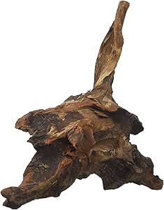Amtra Legno Mystic Wood Decoración de Acuario Natural, para Acuarios, Paludarios y Terrarios, 15-20 cm