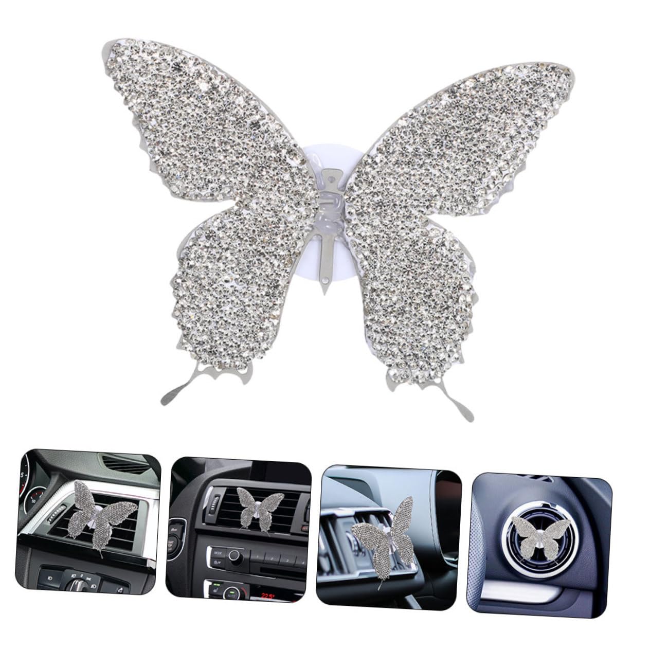 SOLUSTRE 5stücke Car Clip Mit Strass Für Auto-luftauslässe Dekorativer Duftspender Für Installieren Stilvolle Innenraum-dekoration
