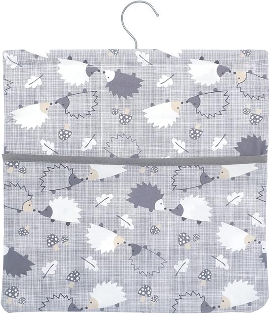 Online Kitchenware Hedgehog Peg Bag with Hanger, Grey