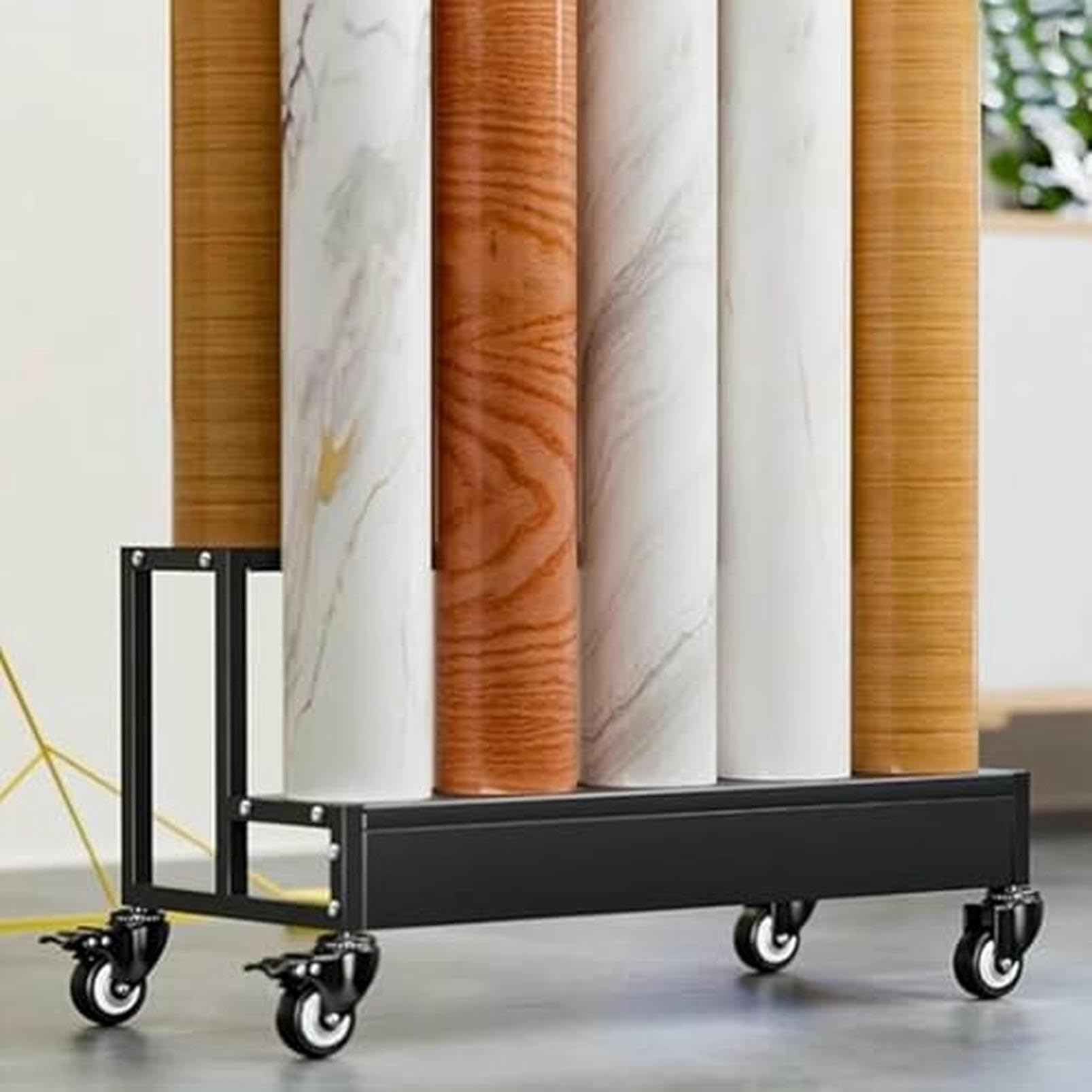 Chariot de stockage de rouleaux de vinyle CNPRAZ en acier