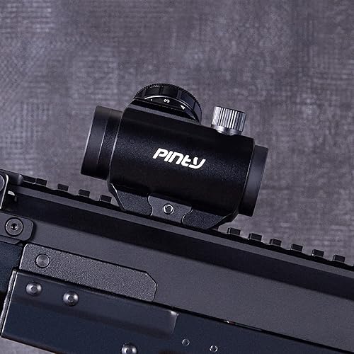 Vista 52 de PINTY Óptica refleja de visión de punto rojo con múltiples retículas, alcance táctico compacto para riel Picatinny, pistola, Airsoft