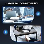 PRT Thermal Portable Printer Wireless for Travel, 203 DPI Inkless Bluetooth Support 8.5"x11" US Letter, A4, Compatible with iOS, Android, Laptop, Mobile Printer for Office, Vehicle, Home Use