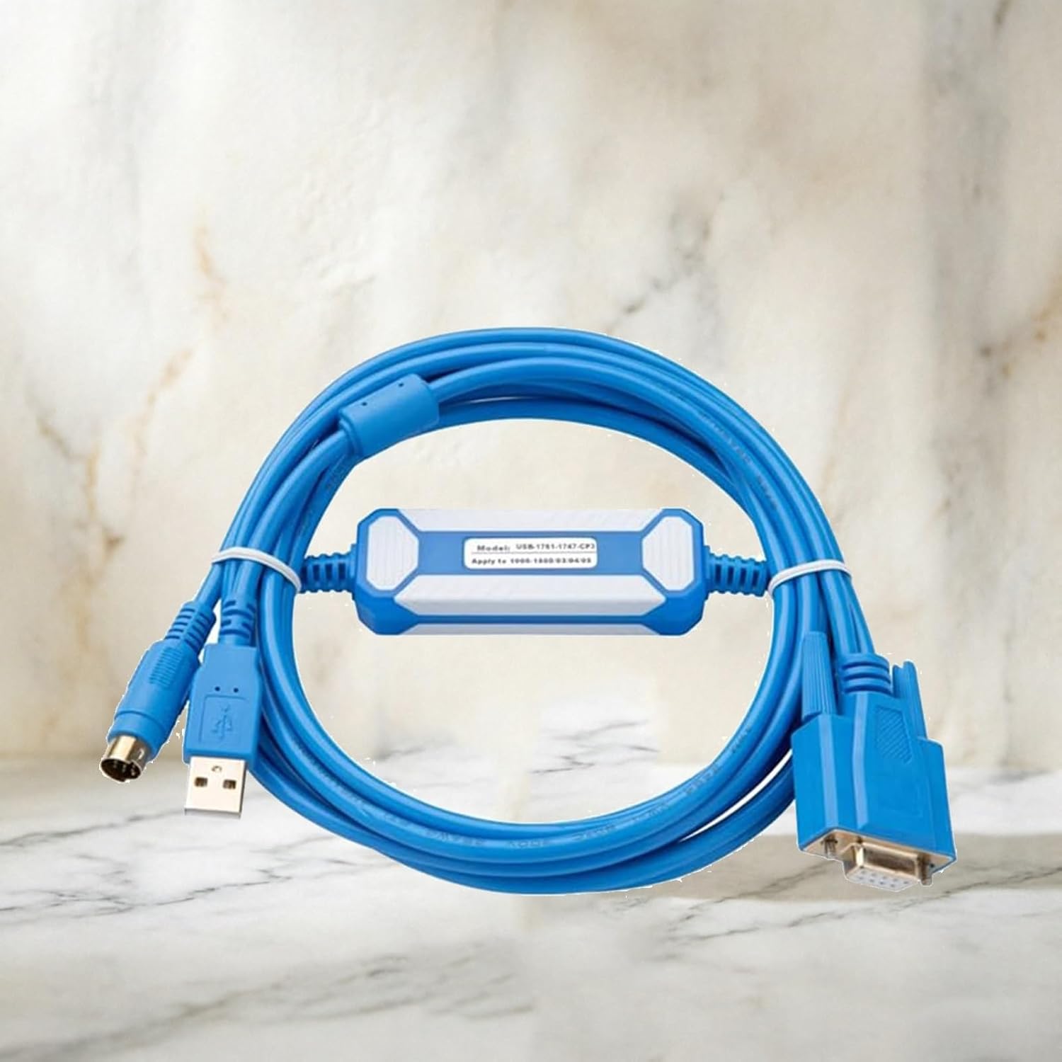 Applicable USB-1761-1747-CP3 PLC Programming Cable Cable AB SLC 5 03 04 05 Series Data Download Cable Blue Gold-Plated