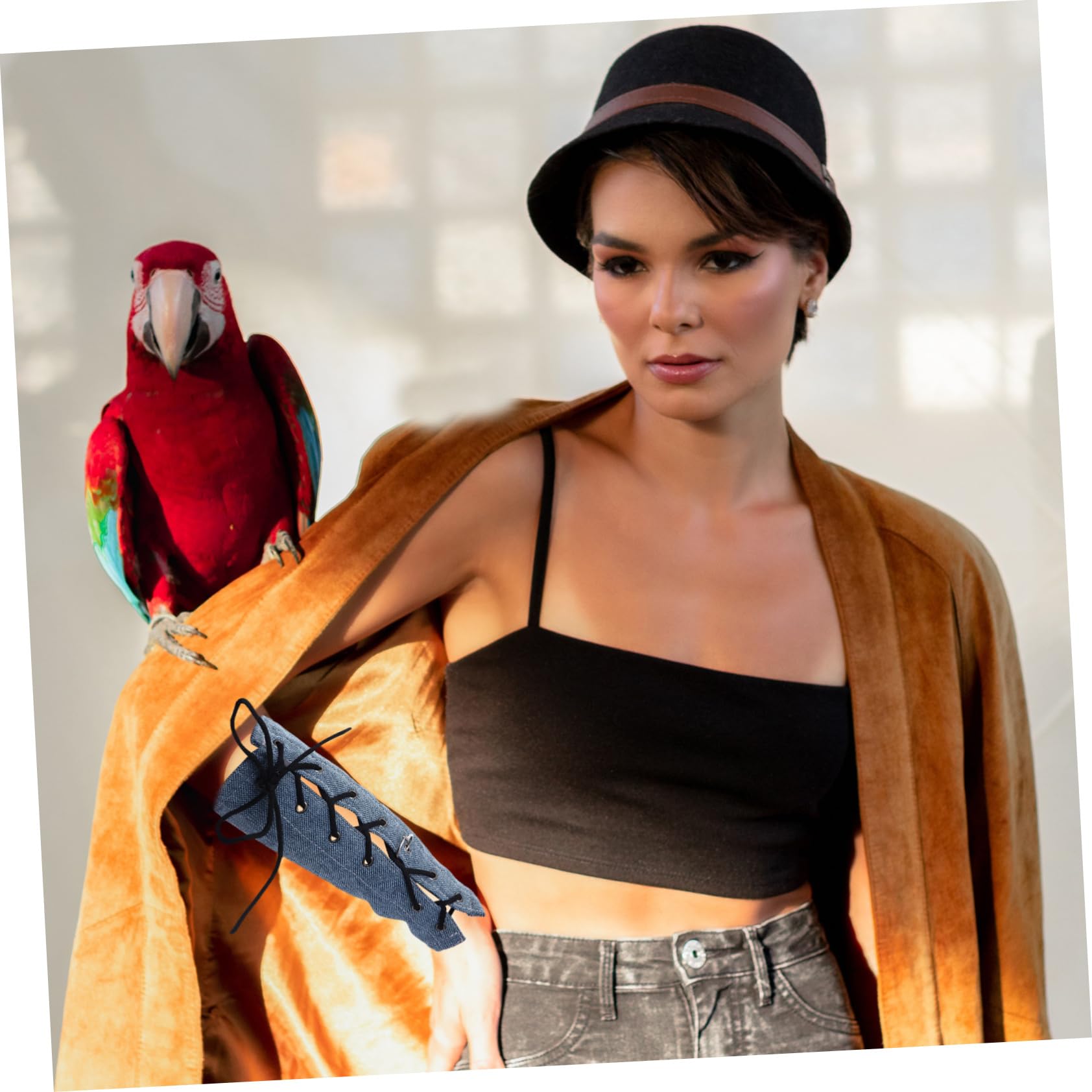 COSMEVIVI 2pcs Parrot Scratch Arm Protector Pet Bird Arm Diaper Pad Bird Pad Scratch Parrot Protector