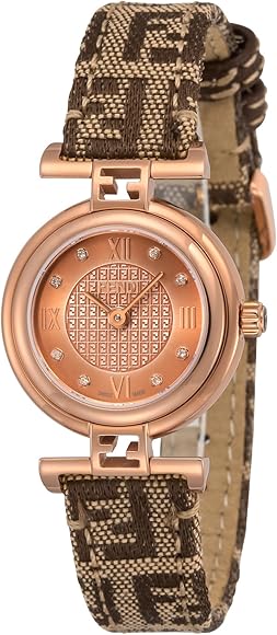 Amazon.co.jp: [フェンディ]FENDI 腕時計 MODA ピンクゴールド文字盤  