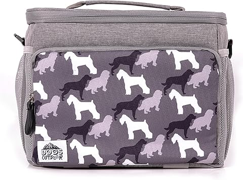 BiggDesign Cats Heat Insulated Bag, Cooler Lunch Box, Waterproof and Leakproof Insulated Lunch Bags for Men and Women, Picnic Cooler Bags, Adult Lunch Boxes, 10 L, Gray