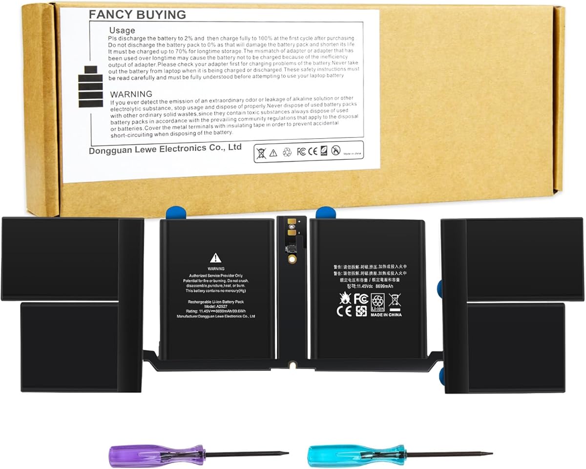 Fancy Buying A2485 A2527 Laptop Battery for Apple MacBook Pro 16 inch A2485 (Late 2021) EMC3651, EMC3651 MK1E3LL/A MK183LL/A MK1F3LL/A MK193LL/A MK1H3LL/A MK1A3LL/A