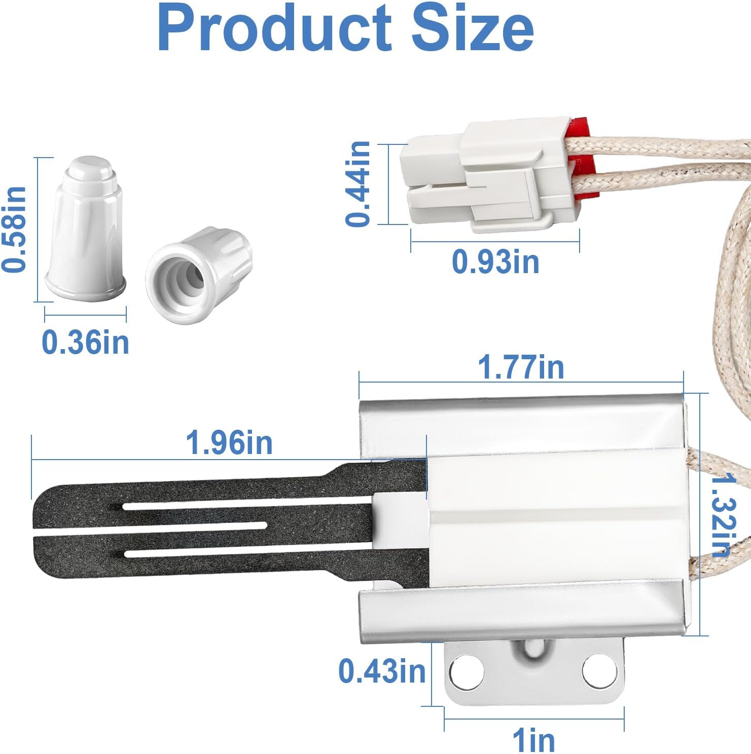 MEE61841401 Gas Range Oven Igniter, Compatible With LG LDG/LRG/LSG/LTG/LSS/LSR Series Gas Range, Replaces EAP3535362, PD00001851, EA3535362, MEE61841403, MEE63084901, AP5214765, PS3535362, 1599783
