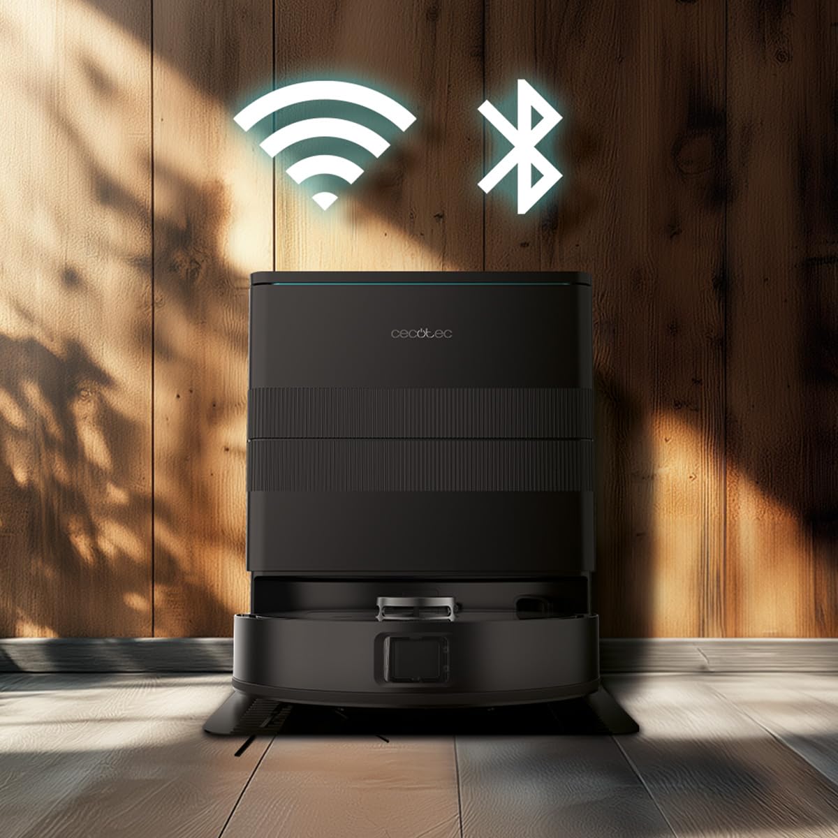 Cecotec Robot Aspirapolvere e Lavapavimenti con Base Autovuotante e App Conga X50 X-Treme. Navigazione Laser, Mappatura Interattiva, 15000Pa, Autonomia 240min, Moci Sollevabili, Base con 3 Serbatoi