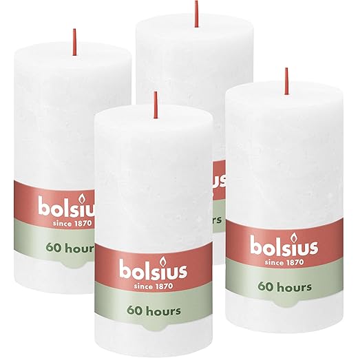 Bolsius Rustic pillar candle – White