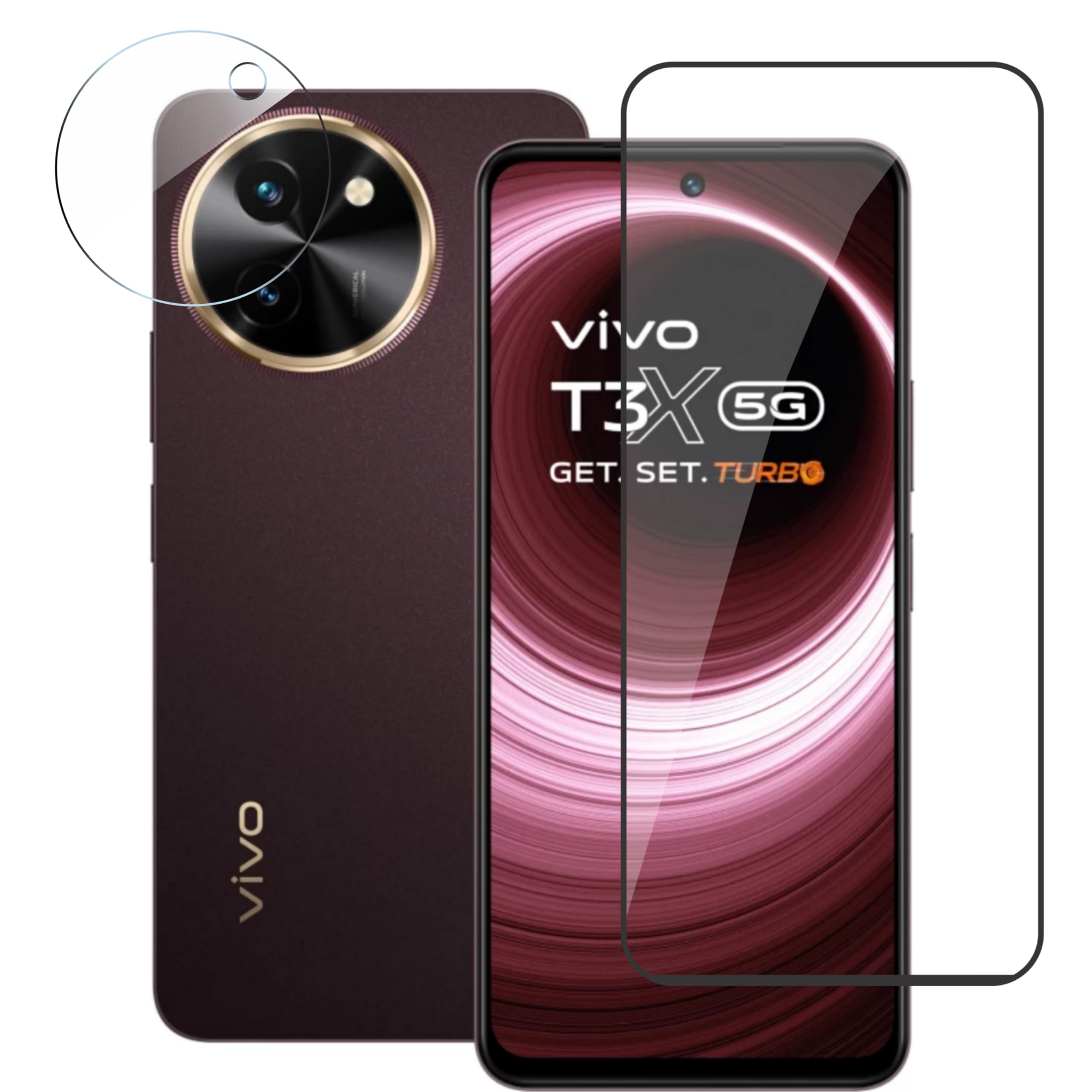 AYRA Vivo T3x 5g 11D Tempered Glass With Camera lens protector (except edges) and Easy Installation Kit, (Pack of 1) (B0D2LMYFLD) Amazon Price History, Amazon Price Tracker