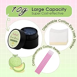 Lash Extension Remover 10g Cream Eyelash Extension Remover Dissolves Powerful Eyelash Glue Remover Low Irritation Eyelash Remover for Lash Extensions Lash Glue Remover by FADLASH (Hami Melon)