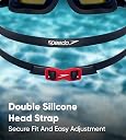 Speedo Unisex Adult Hydropulse Mirror-Lens Swim Goggles - Navy & Blue gallery image