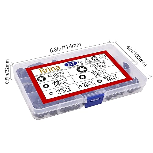 Miniatura 5 de Juego surtido de arandelas Starlock de dientes internos, 317 piezas, 7 tamaños, clips de velocidad, arandelas de bloqueo