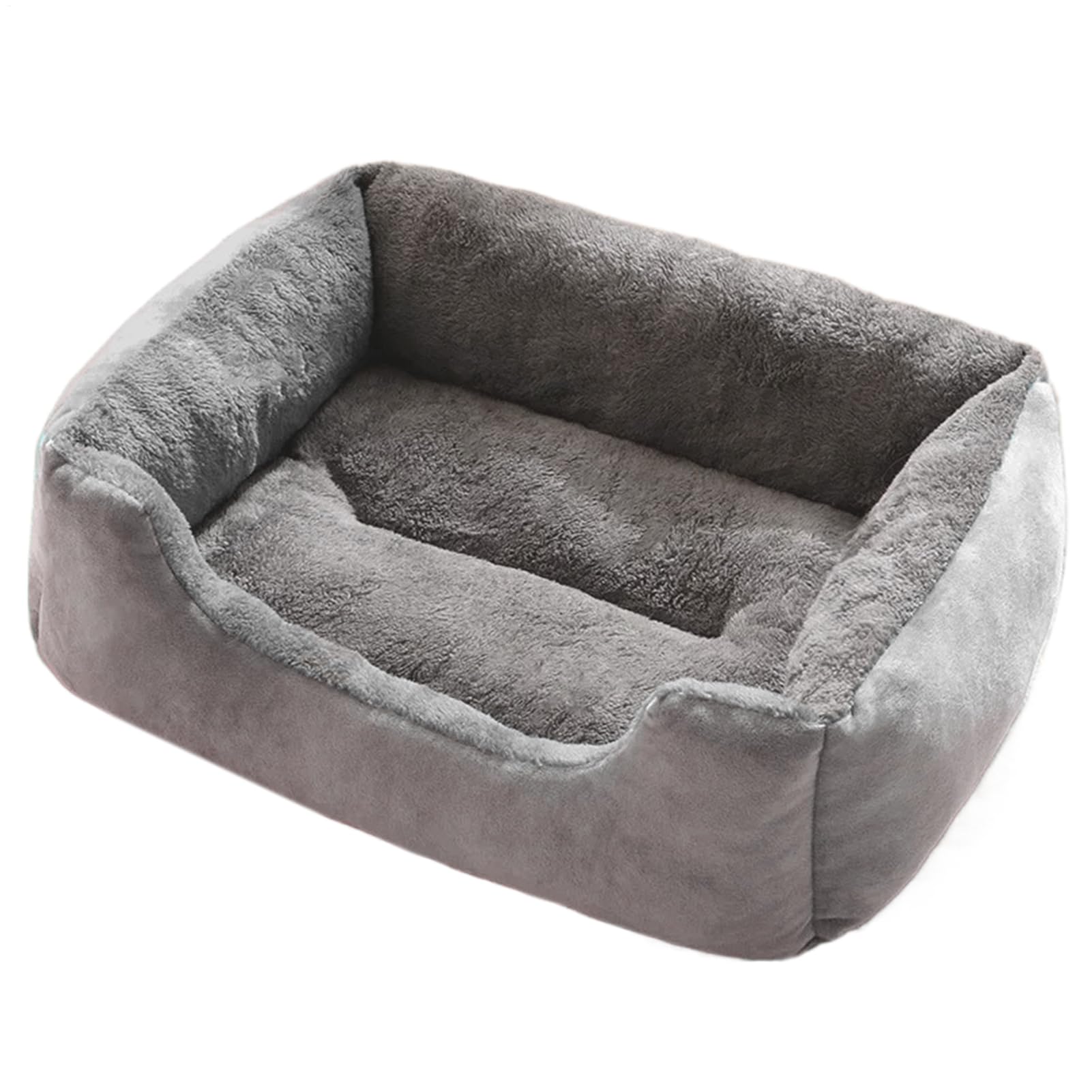 Cama para Perros Pequeños Cama para Mascotas de Cachorros y con Fondo | Colchón Calmante y Calentador para en Interior Sala de Estar y Exterior Patio