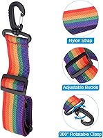 Vista 5 de PATIKIL Correa de transporte para botas de esquí, correa de transporte ajustable para botas de esquí, patines de hielo