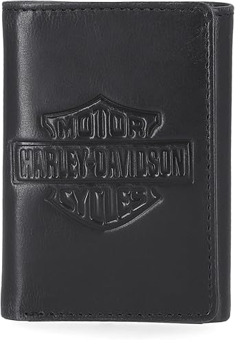 Harley-Davidson Men's Genuine Leather Rfid Blocking Wallet