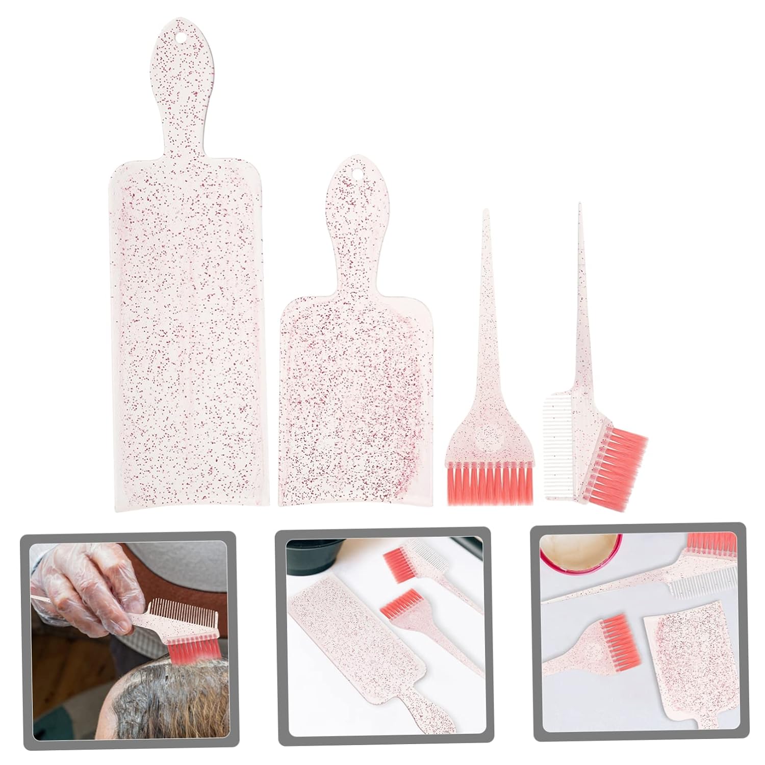 Highlighting Dye Board Hair Coloring Paddle Kit for Salon