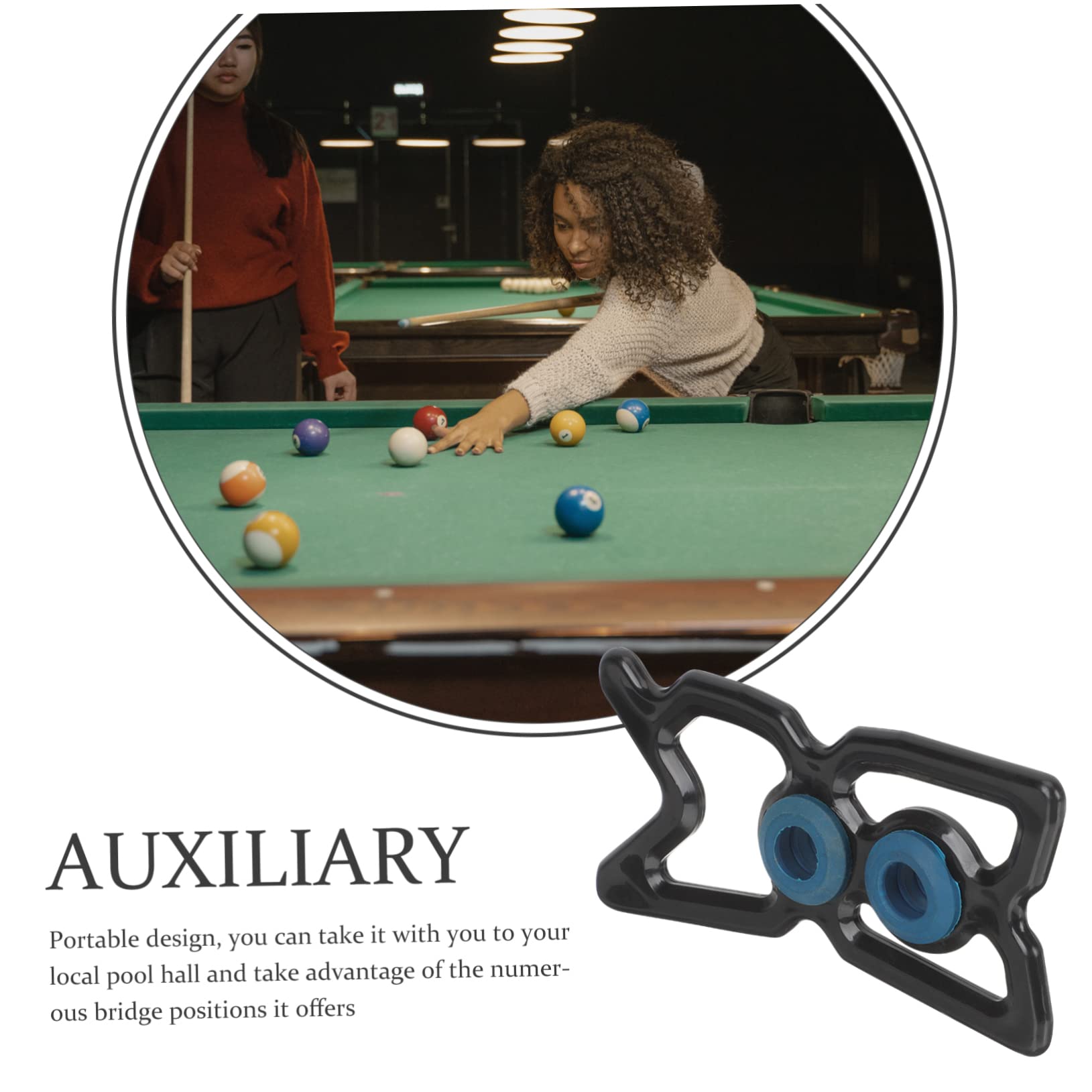VANZACK 3pièces Support De Queue De Billard Portable Repose-Queue à pour Billiards Rack Stable pour Accessoires De Snooker Et