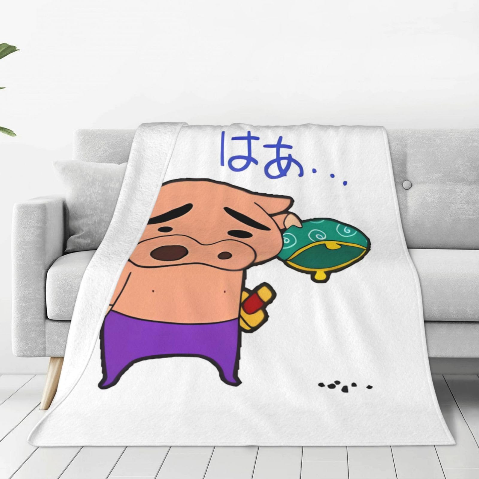 Amazon｜ぶりぶりざえもん 毛布 夏用 ひざ掛け フランネル