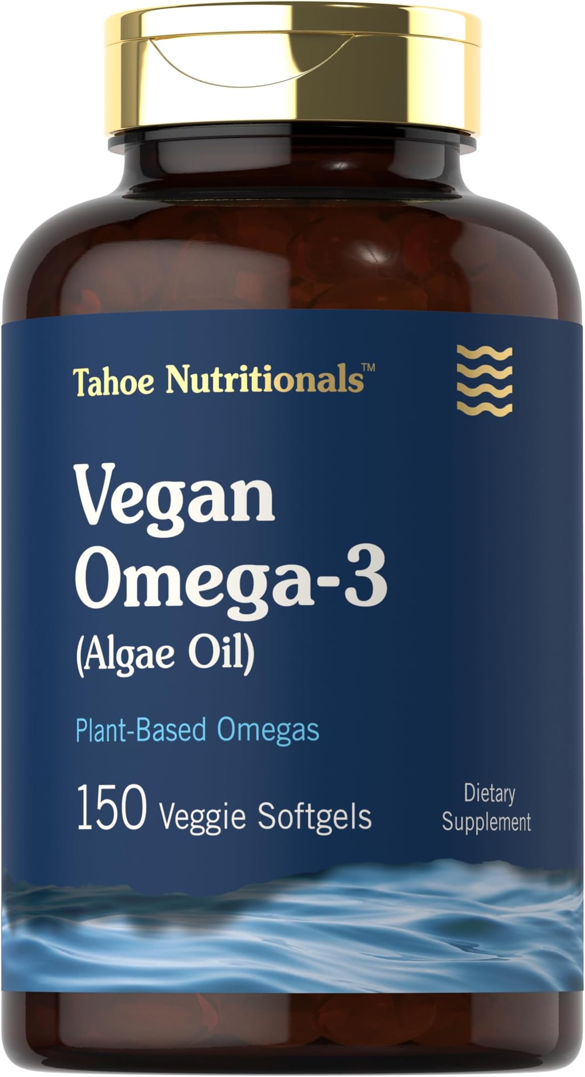 Vegan Omega 3 Supplement | 150 Softgels | from Algae Oil | Non-GMO & Gluten Free | by Tahoe Nutritionals