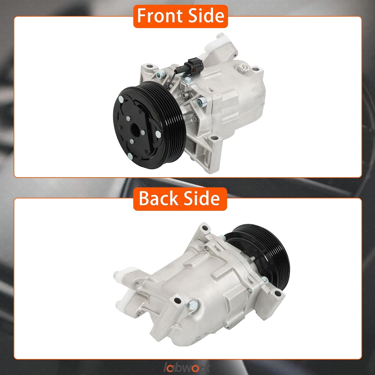 labwork Air Conditioning Compressor with Clutch CO 11155C Replacement for Nissan Tiida Versa 92600CJ61B 92600CJ60A