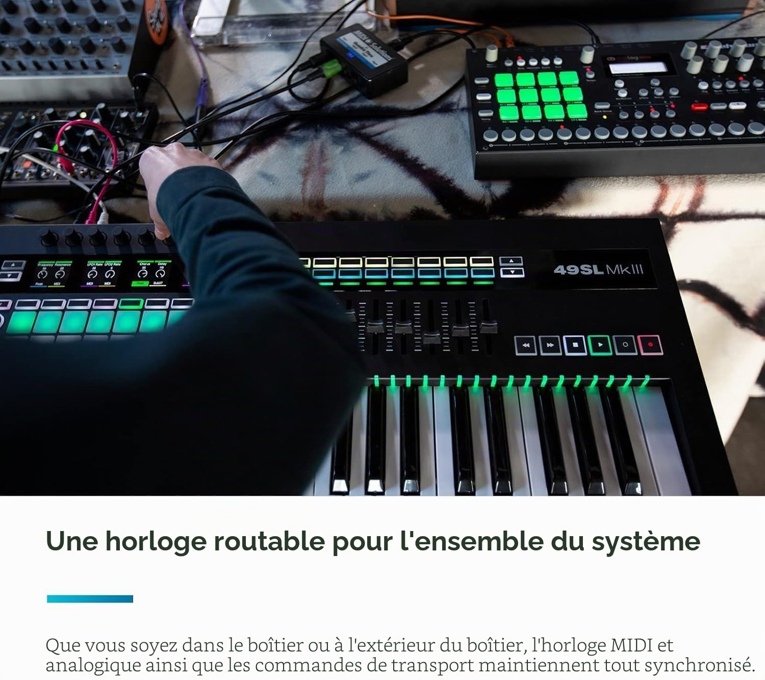 Novation 49SL MkIII Clavier Maître et Séquenceur MIDI de 49 Touches