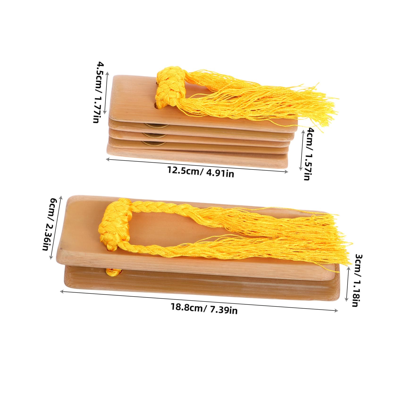 ifundom Bamboo Kuaiban Clappers Handmade Chinese Percussion Tools for Adults Traditional Performance