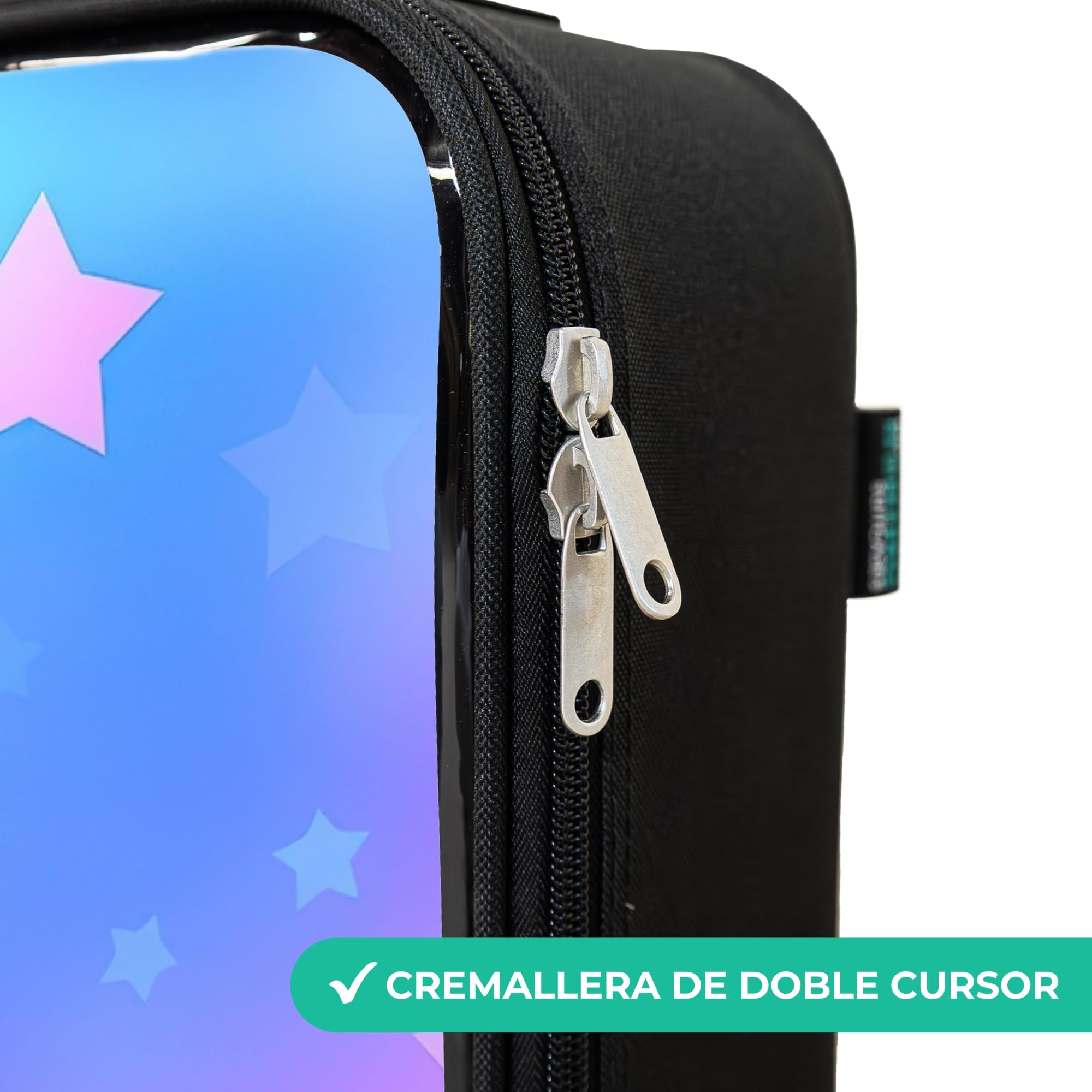 NoBoringSuitcases© Maleta Infantil Compacto Maletas De Viaje Cabina Trolley