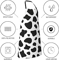 Vista 5 de Perinsto Waterproof Apron With 2 Pockets Kitchen Chef Aprons Bibs For Cooking Baking Painting Gardening Grooming