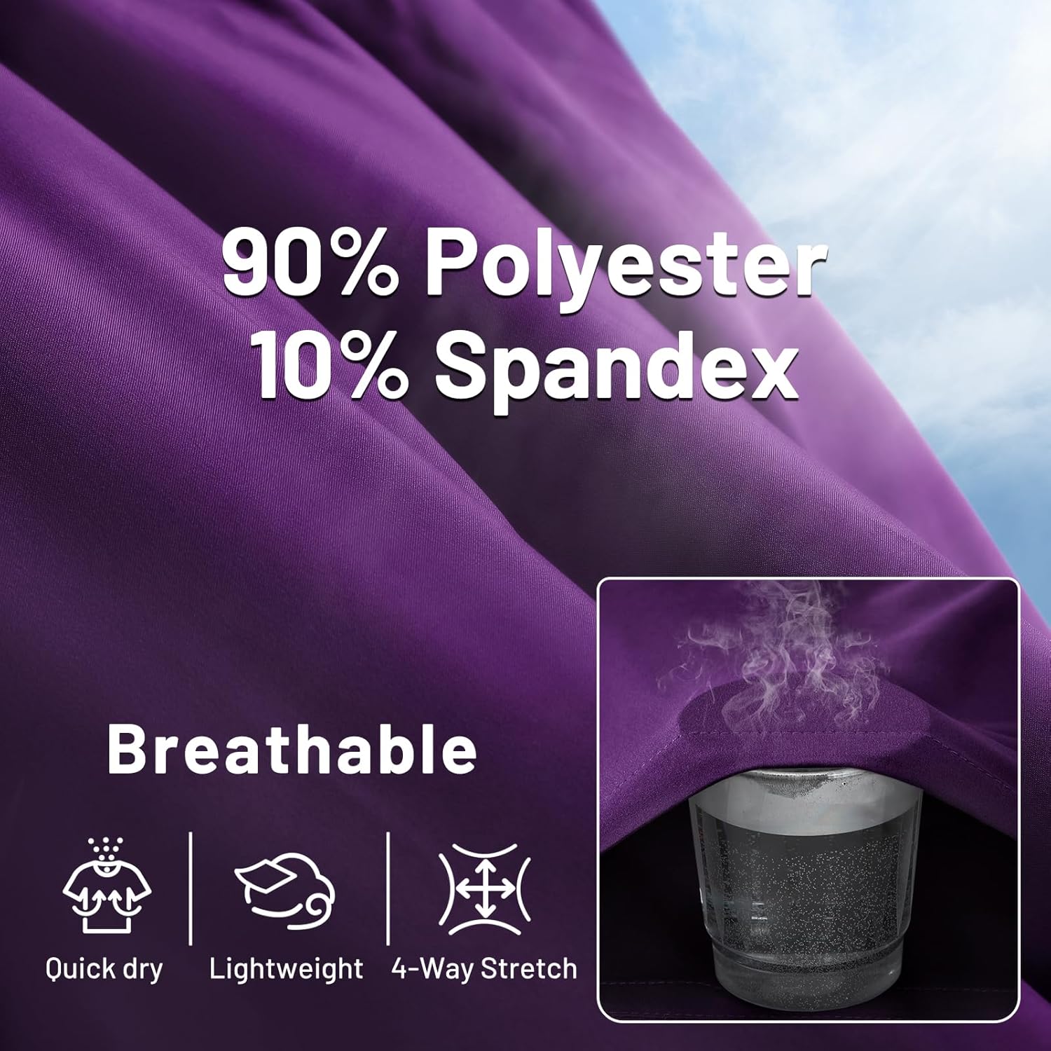 MIER Men's Running Shorts 7" Quick Dry Gym Athletic Workout Shorts with Zipper Pockets - Image 5