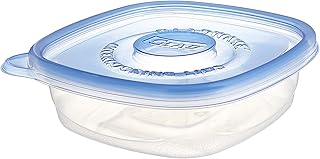 Glad Gladware Entree Plastic Square Containers with Lids, 25 Ounce, 5 Count (Pack of 1)