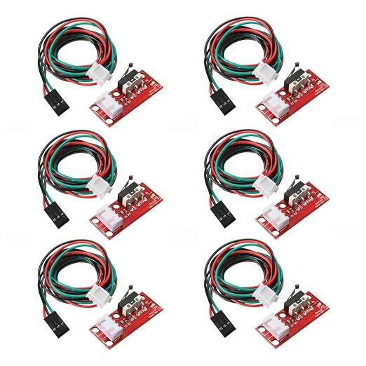 INVENTO 6Pcs Mechanical Endstop Switch Reprap Mendel Prusa Ramps V1.4 for 3D Printer or CNC