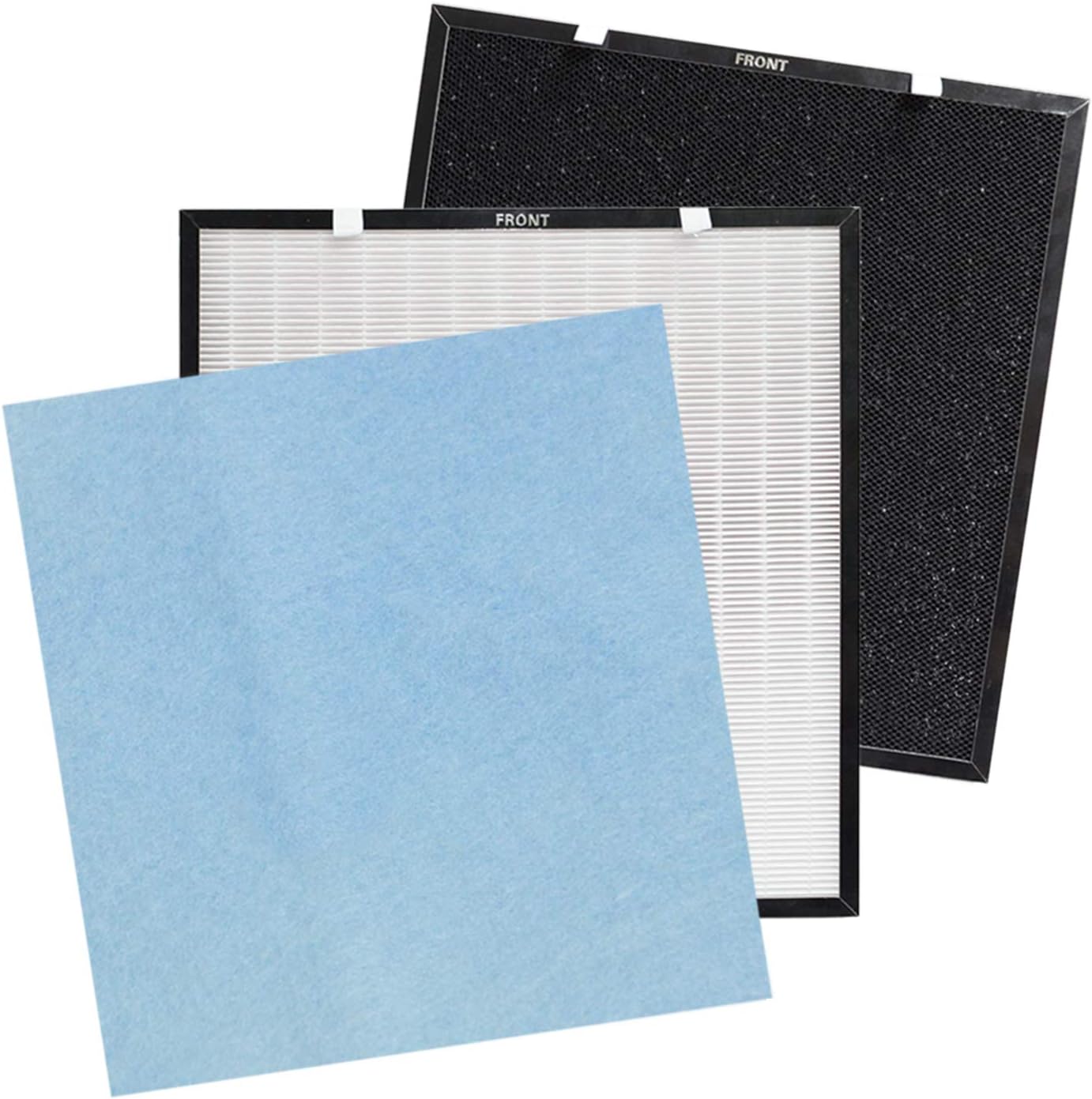 PUREBURG Replacement Filter Set Compatible with Asept-Air Life Cell 2550 5-Stage Air Purifier,H13 HEPA 3-Stage Filtration Air Clean Dust VOCs Odor PM2.5 Smoke