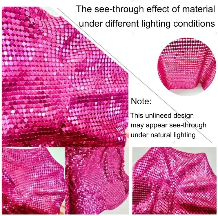 Gold Sexy Tops for Women Sparkly Deep V Neck Crop Tank Tops Cami Body Chain Top - Image 5