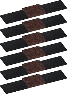 6X Felt Furniture with Hook & Loop Fasteners Wrap-Around Felt Floor Saver Chair Floor Glides Tubing Protector