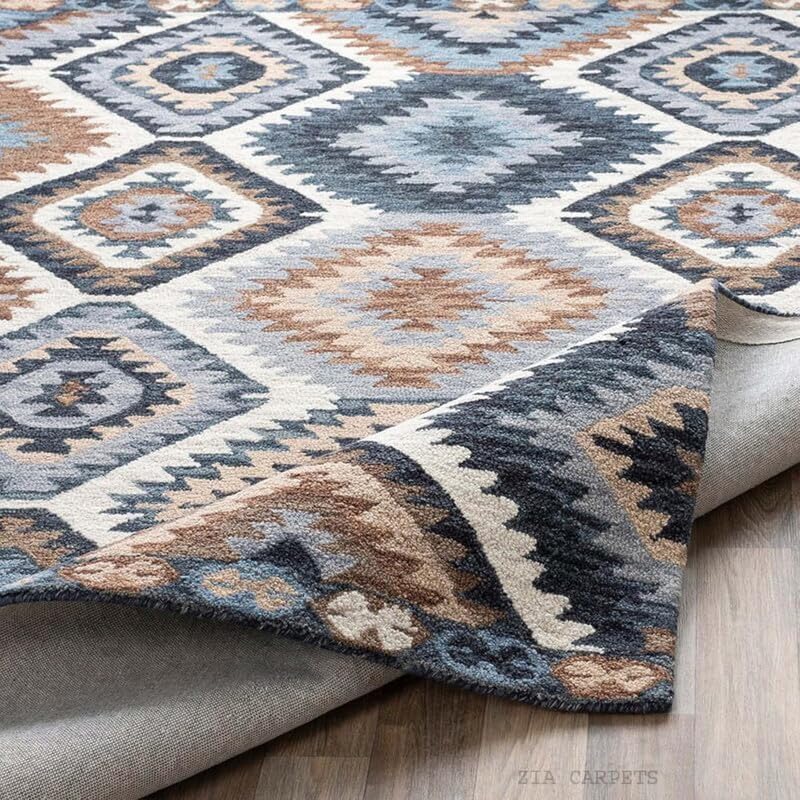 Image of Soft Pure Woolen Modern Collection Tufted Carpet for Living Room,Bedroom'Kitchen and Hall (6 X 9) Feet