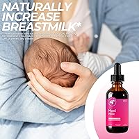 Vista 3 de Mountain Meadow Herbs Maxi-Milk - Soporte líquido natural para la lactancia para aumentar la producción de leche materna de forma rápida y efectiva